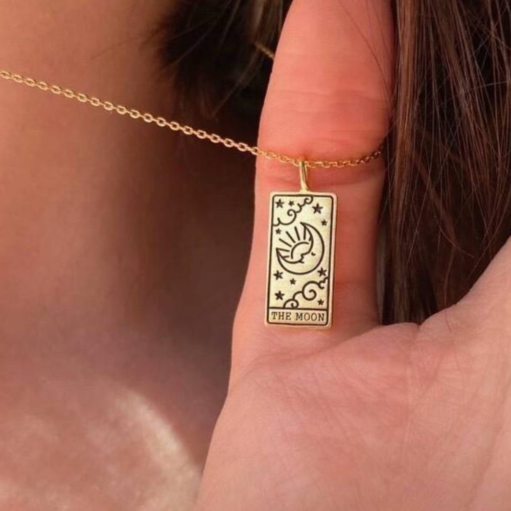 Tarot Card The Moon Necklace